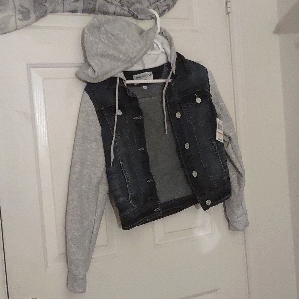 Wallflower denim hoodie jacket